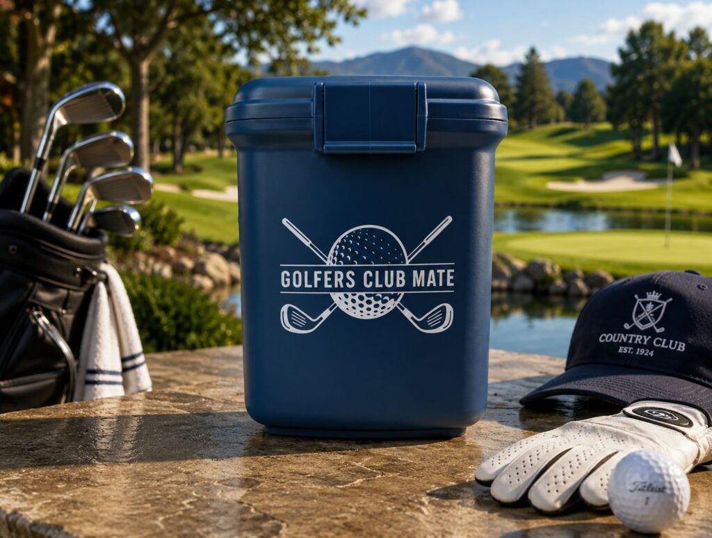 Golfers Club Mate Blue on table Web